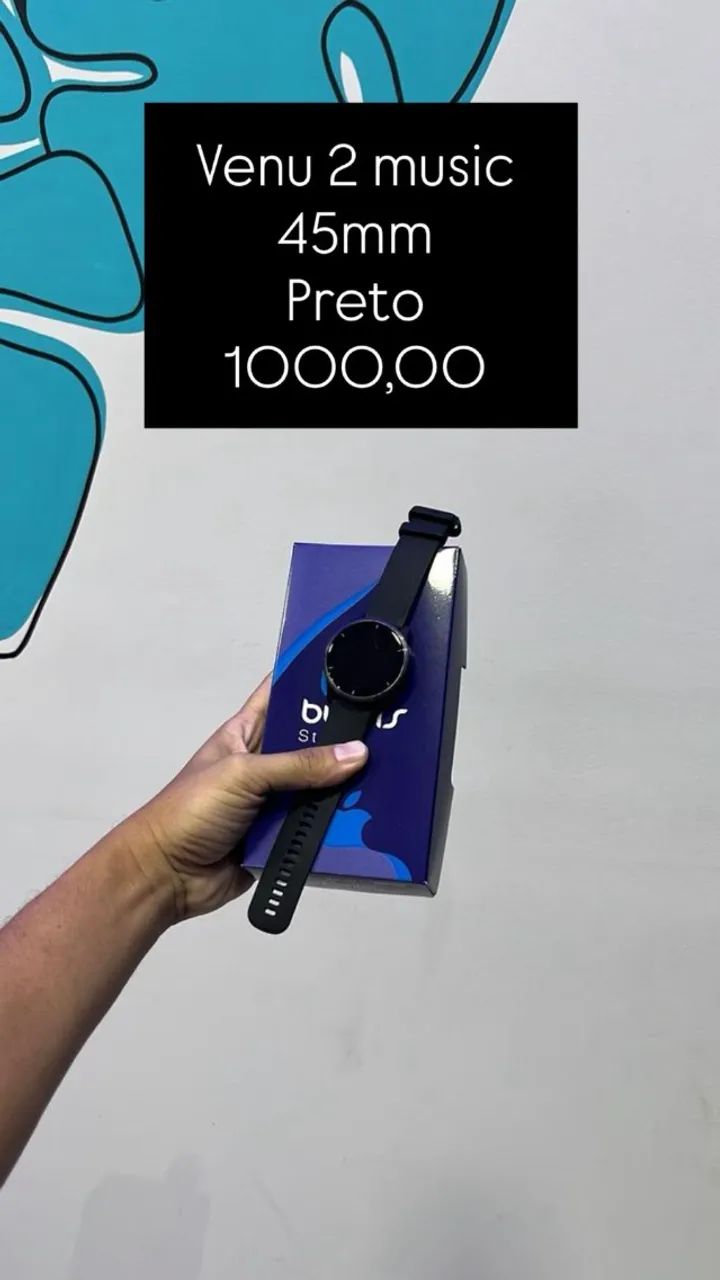 Venu 2 Music 45mm / Preto / R$1000,00