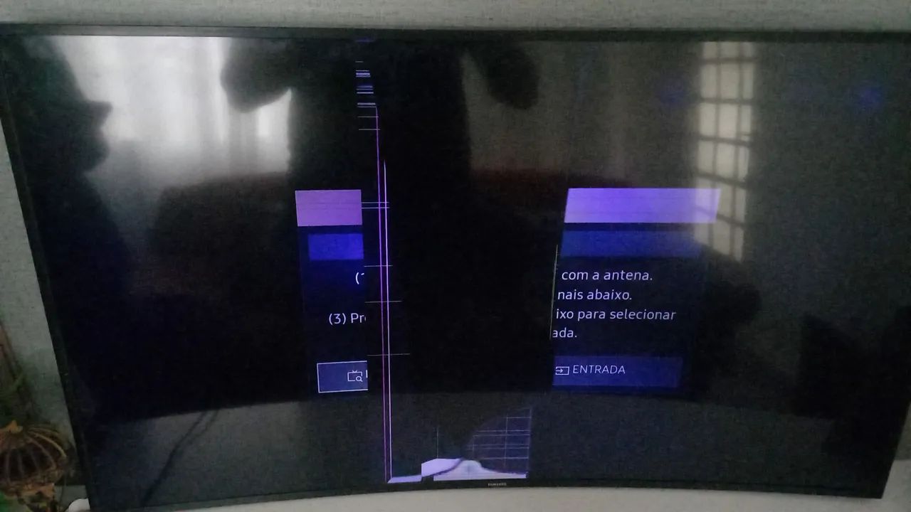 Tv samsung 55 polegadas display quebrado - Foto 2