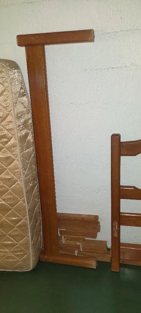 Cama de Queem de madeira Angelim - Foto 4