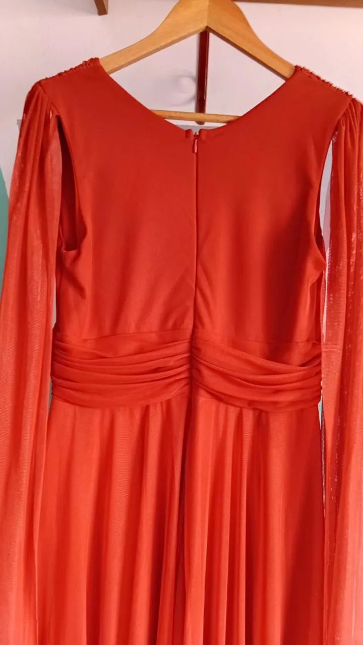 Vestido Terracota Tule  - Foto 4