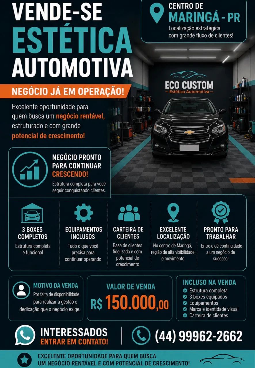 Estética Automotiva no Centro de Maringá 