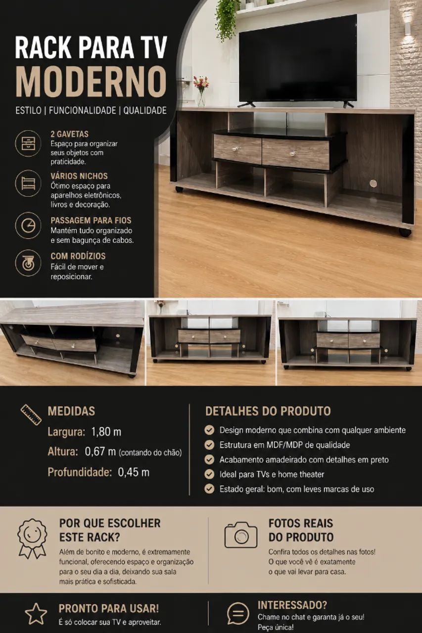 Sofá 3 Lugares Bem Conservado - Foto 4