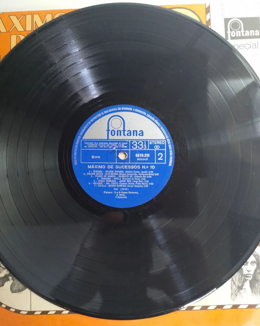 Máximo de Sucessos n°10 1974 LP vinil Coletânea  - Foto 4