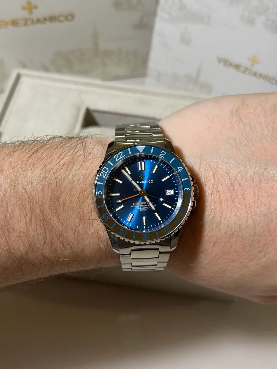 Relógio Venezianico Nereide GMT automático  - Foto 5
