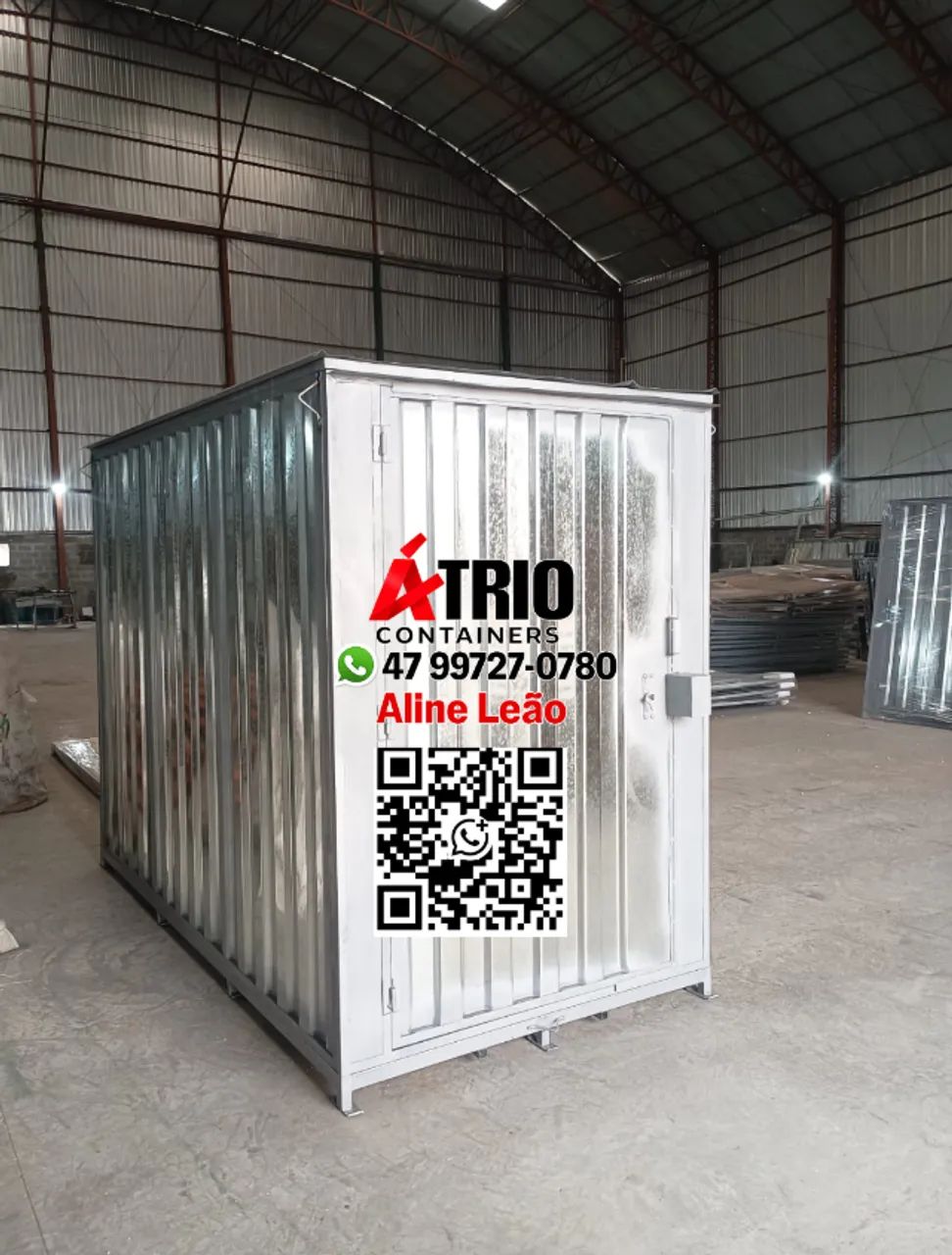 Container almoxarifado sem pintura 100% aço galvanizado - Foto 3