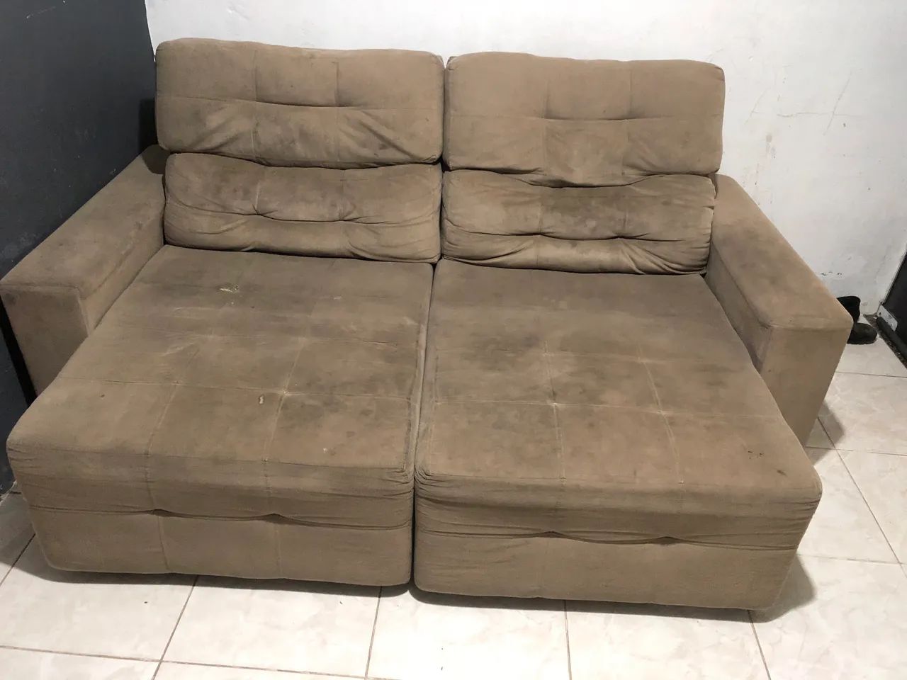 Sofá cama 3lugares retrátil/reclinável, - Foto 2