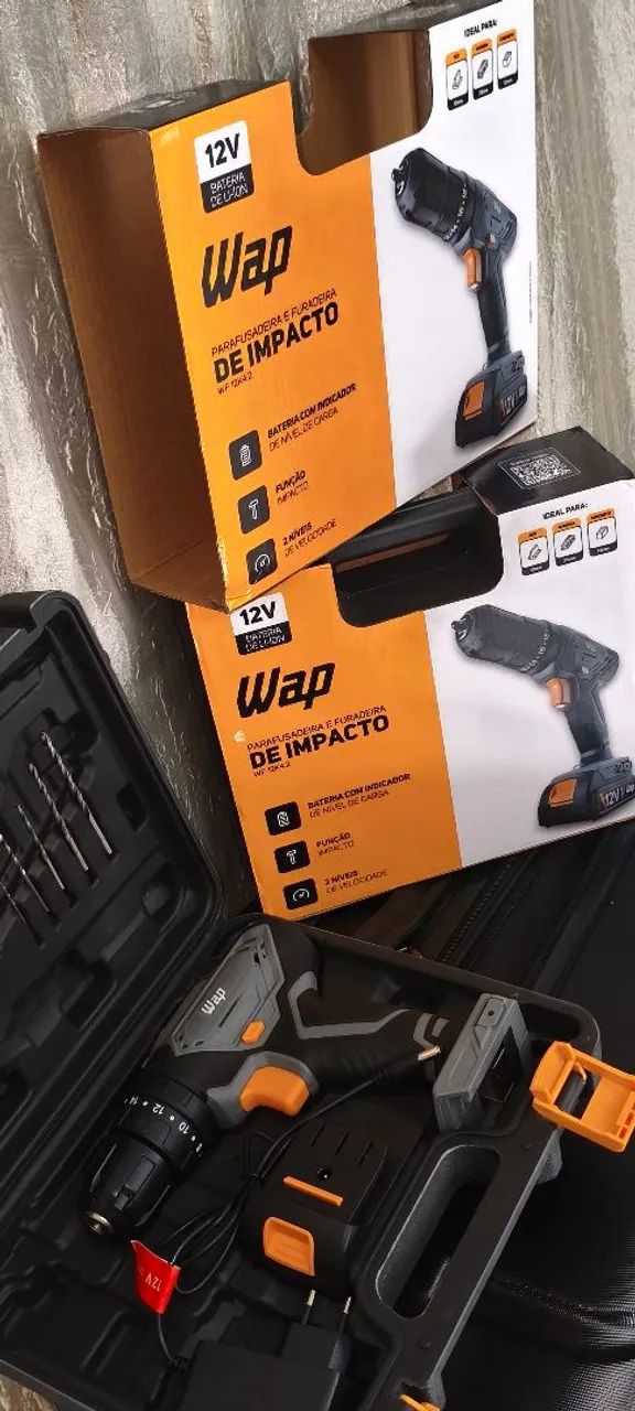 PARAFUSADEIRA E FURADEIRA DE IMPACTO WAP NOVA - Foto 2