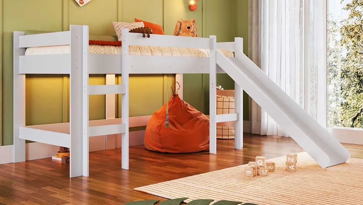 Cama infantil com escorrega  - Foto 2