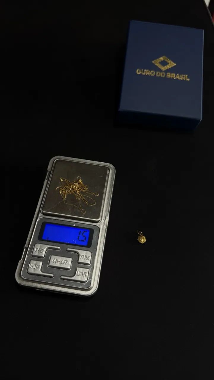 Corrente Veneziana + Pingente Ouro 18K - Foto 3