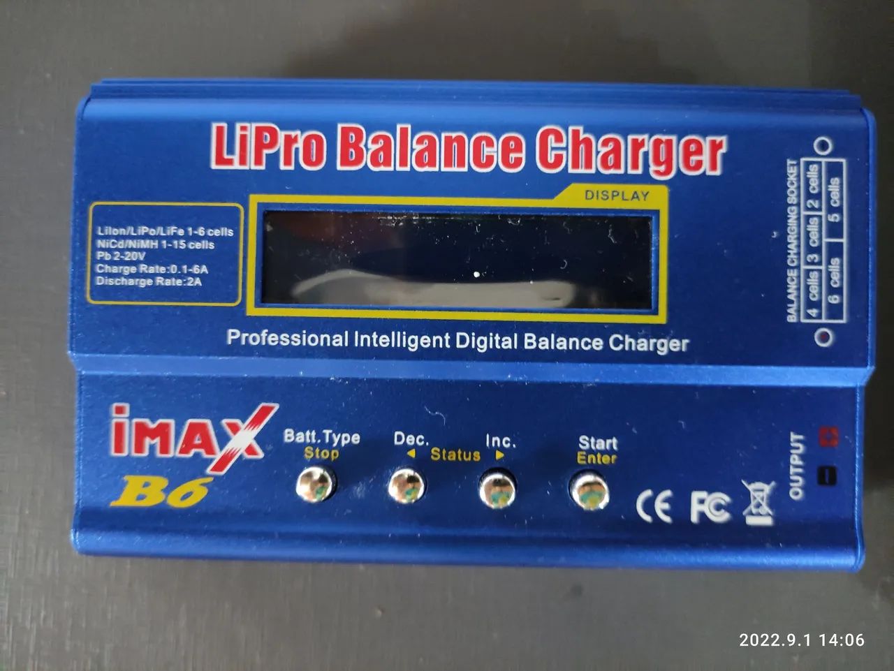 Carregador Lipo charce Max B 6