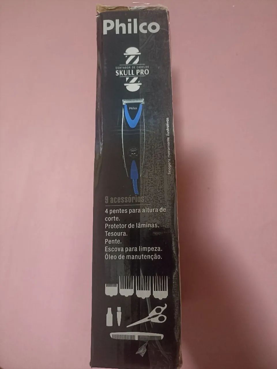 Máquina de Cortar Cabelo Philco Skull Pro Completa - Excelente Estado - Foto 2