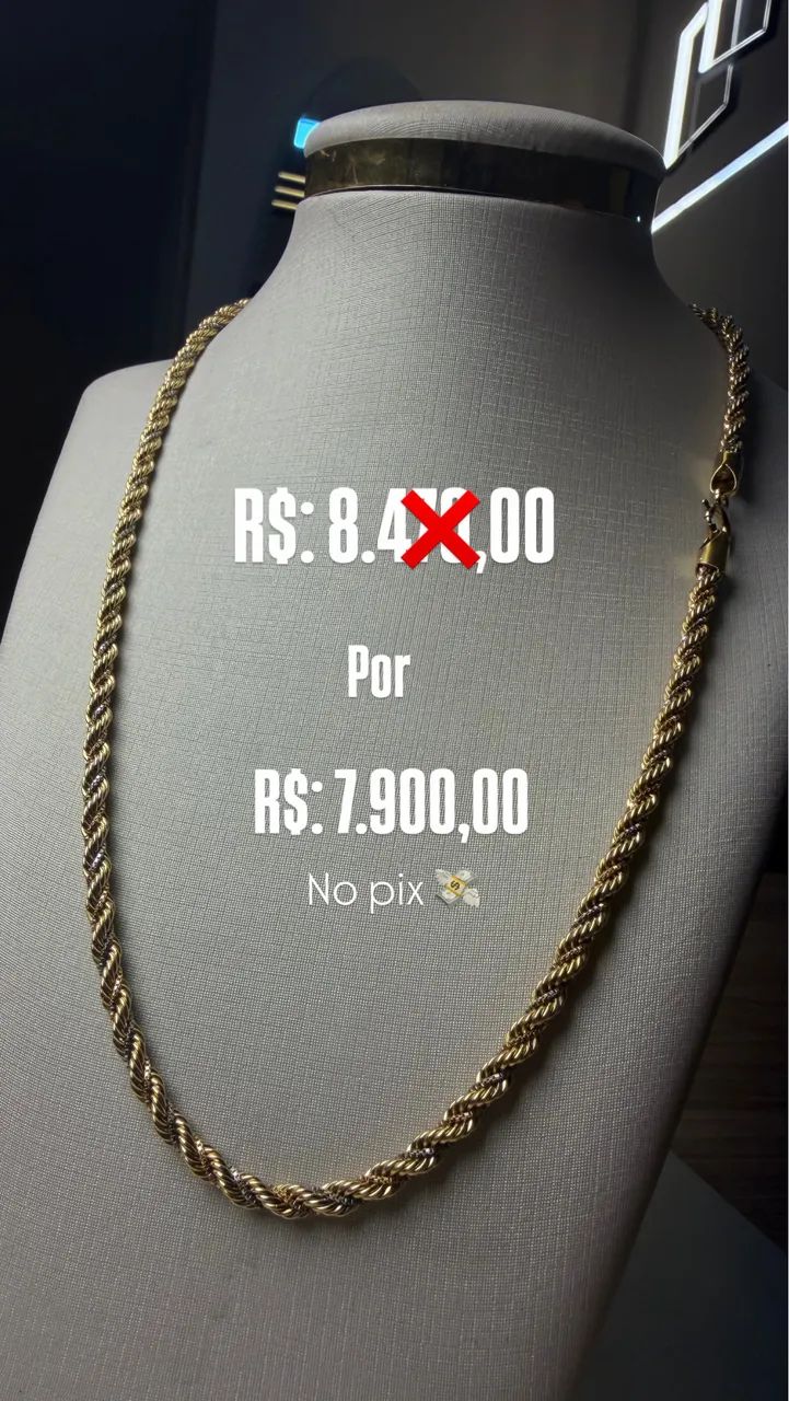 Corrente em ouro 18k