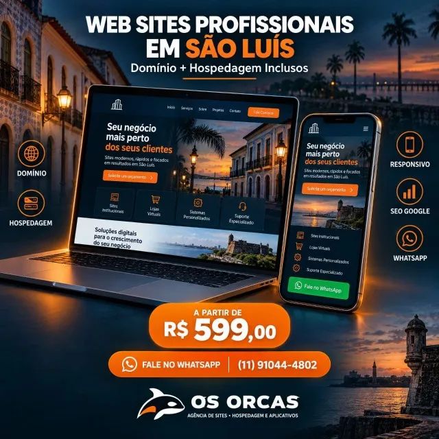 Criação de Web Sites Rápidos e Responsivos São Luís