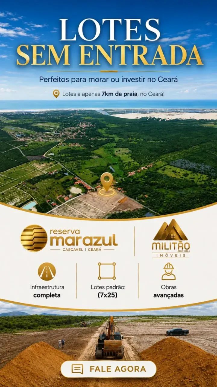 RESERVA MAR AZUL - LOTES SEM ENTRADA!!!! - Foto 2