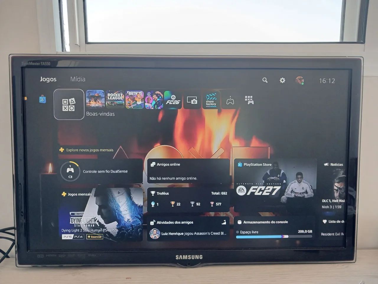 TV Samsung 27 polegadas Full HD SyncMaster TA550