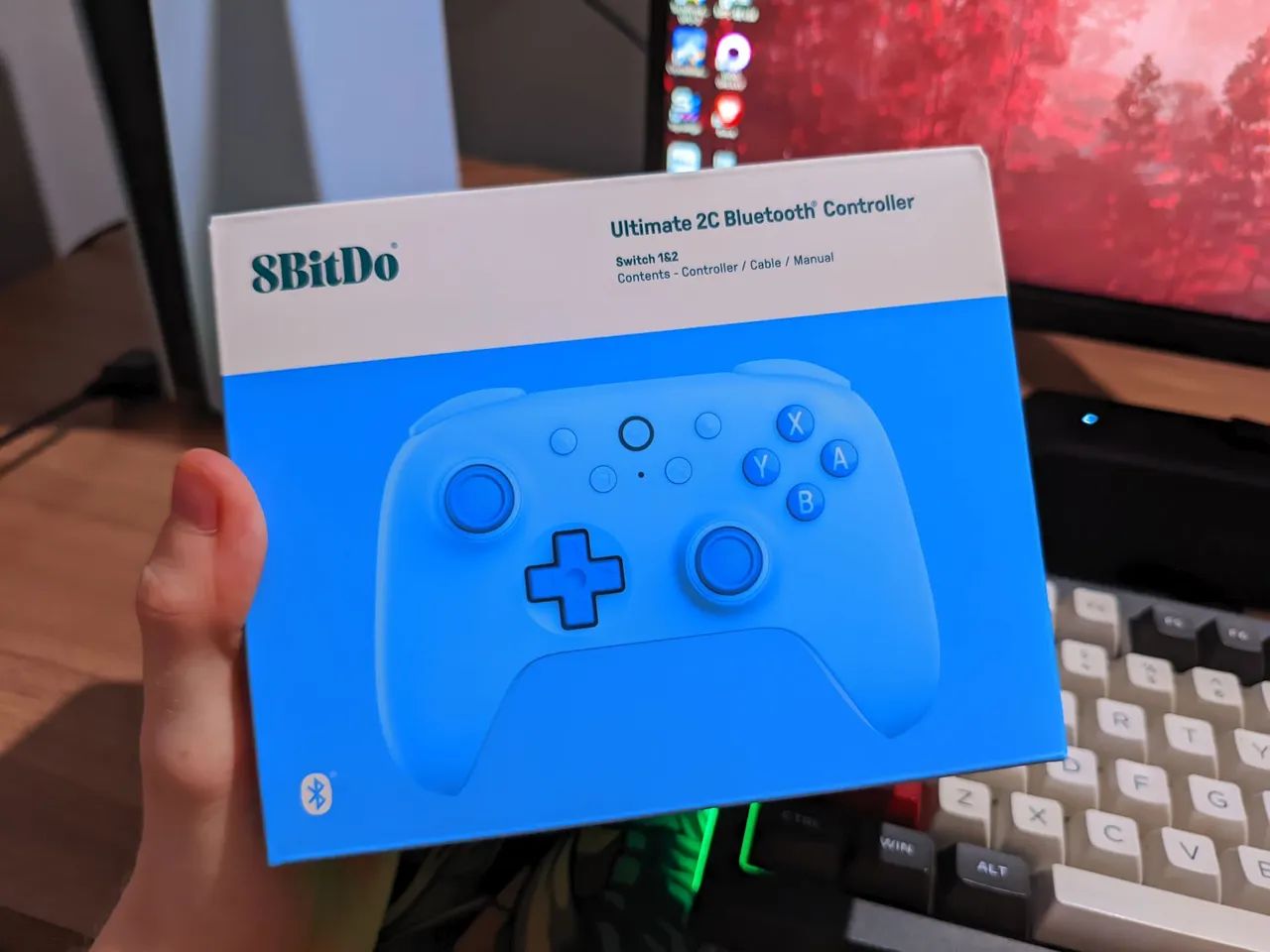 Controle sem fio 8bitdo Ultimate 2C - PC, Switch 1 e 2, Android e IOS