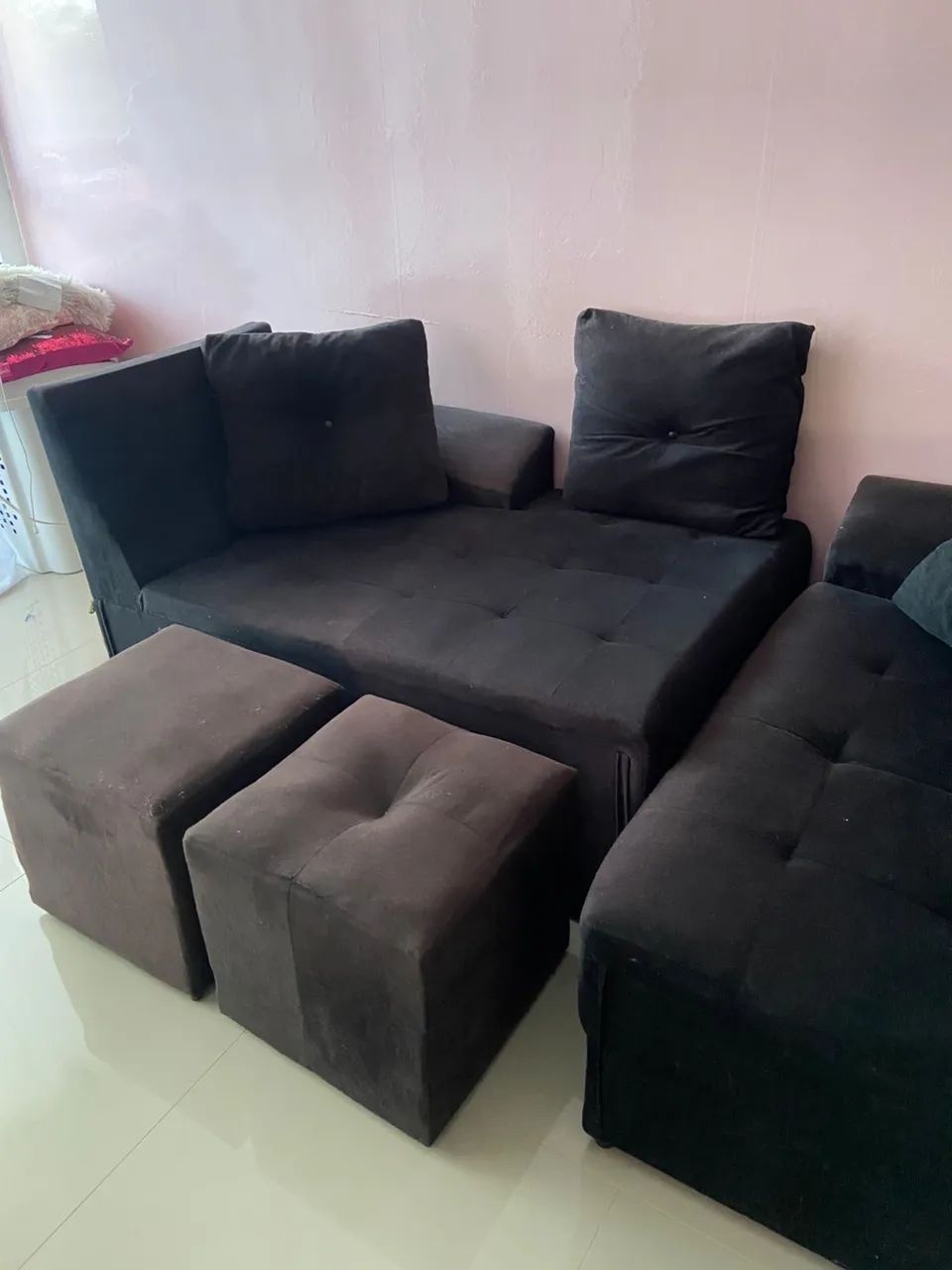 Sofa Set + Pouf65579518362627121