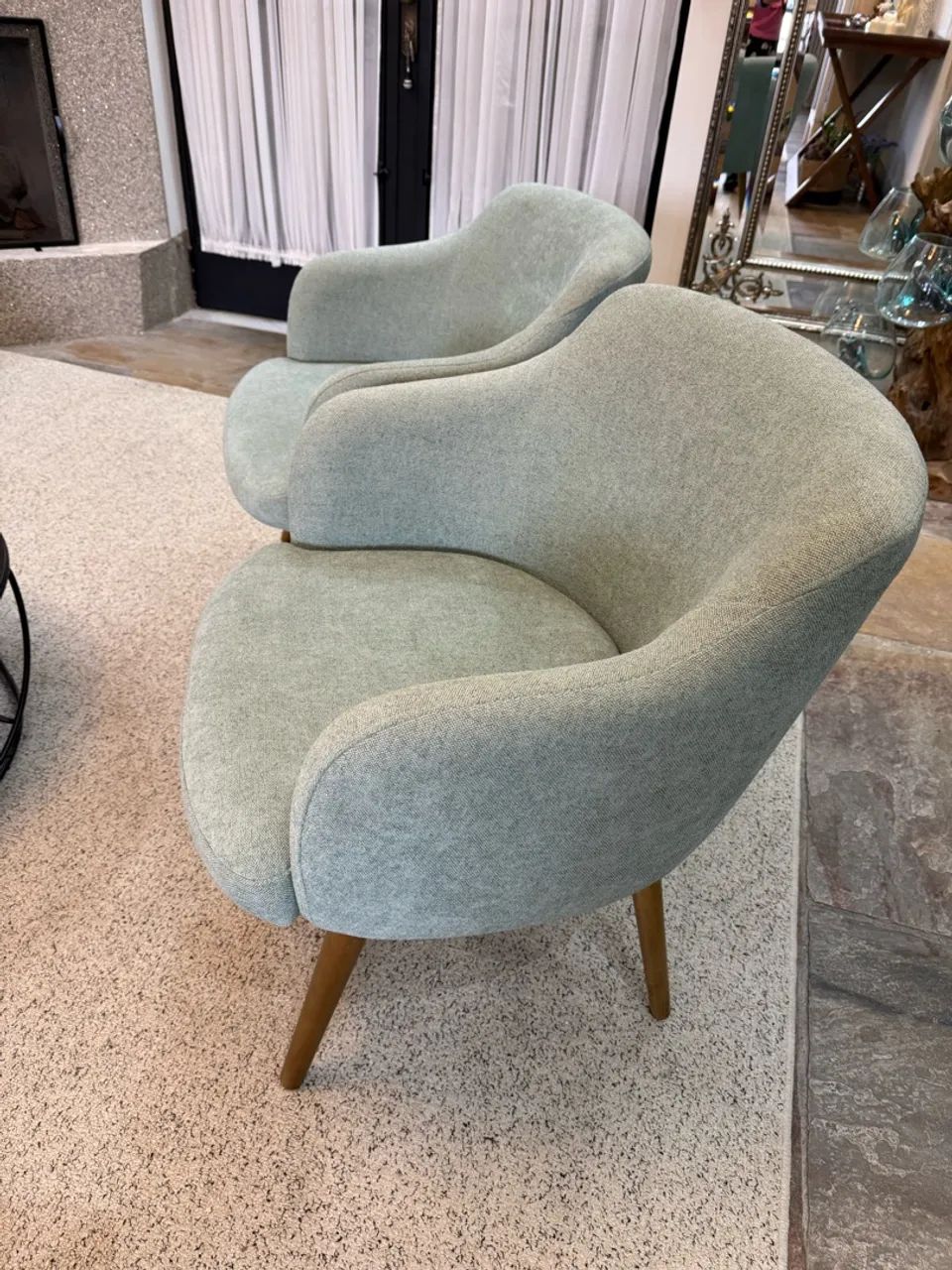 02 Poltronas designer contemponaneo linhão verde  - Foto 4