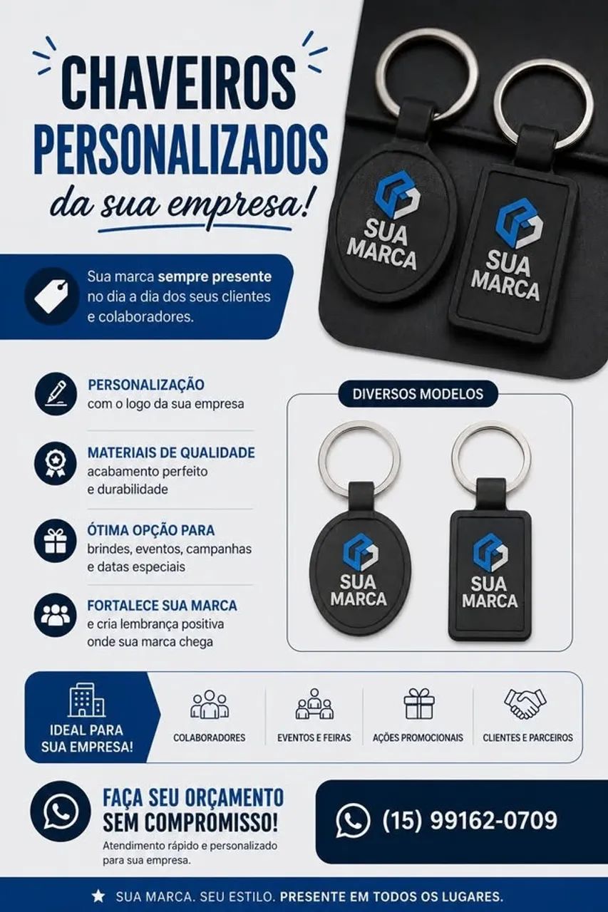 Chaveiros Personalizados para Empresas