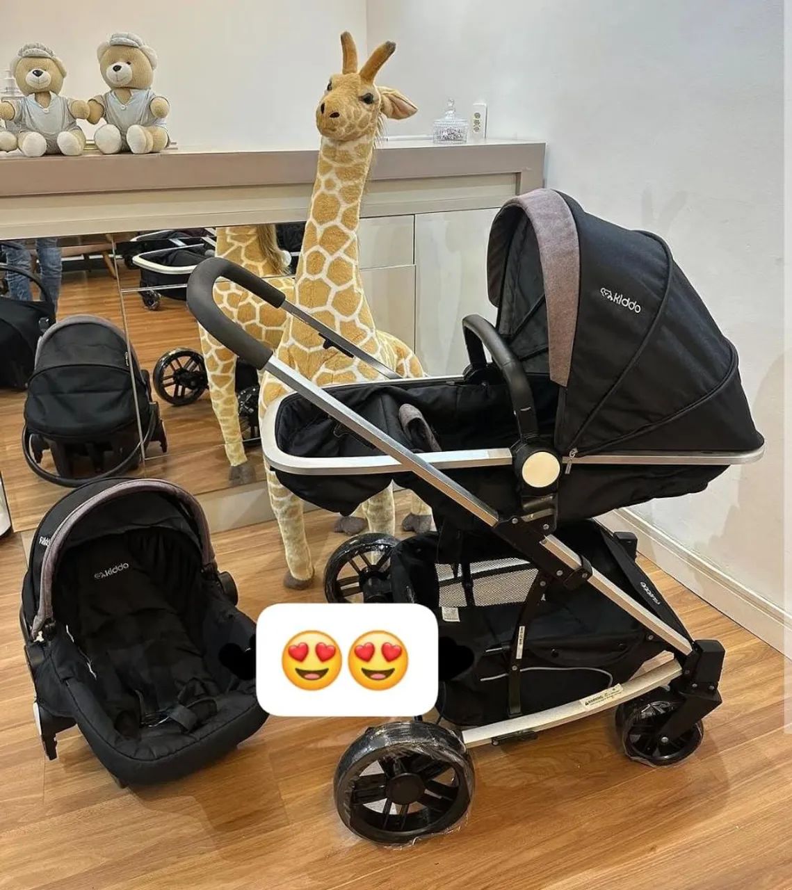 Carrinho Moisés Com Bebê Conforto  - Foto 2