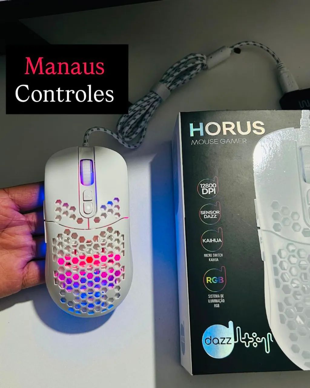 Mouse gamer Hórus com fio