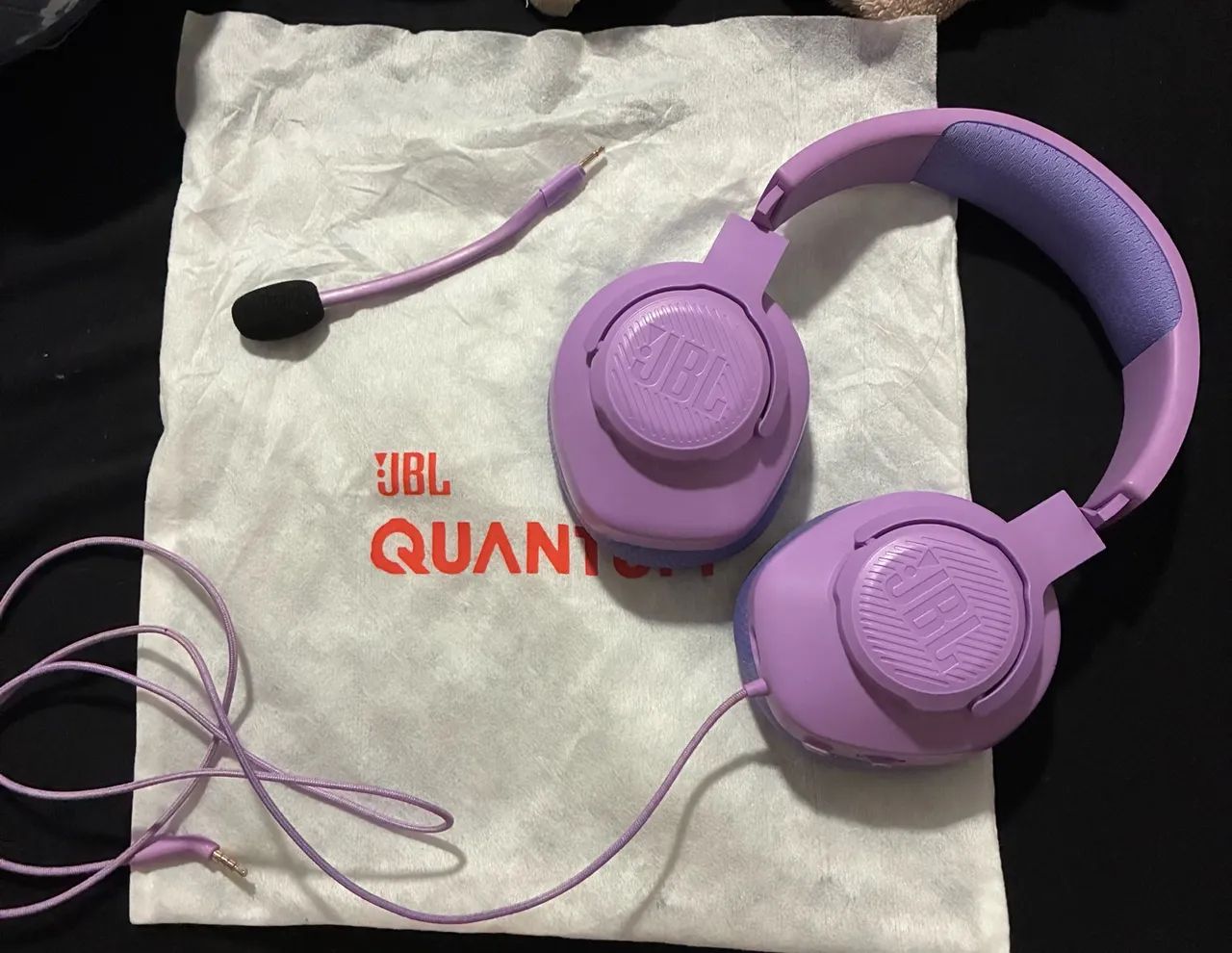 ? HEADSET GAMER JBL QUANTUM 100M2 ROXO