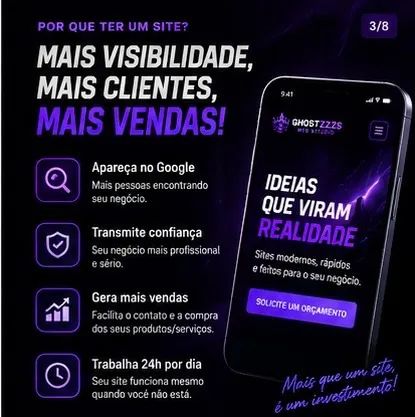 Criação de sites profissionais | responsivos + WhatsApp  - Foto 3