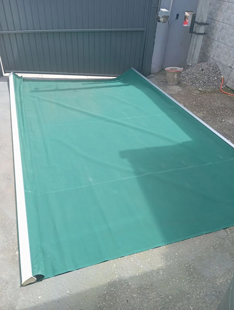 Toldo retrátil articulado verde  - Foto 2