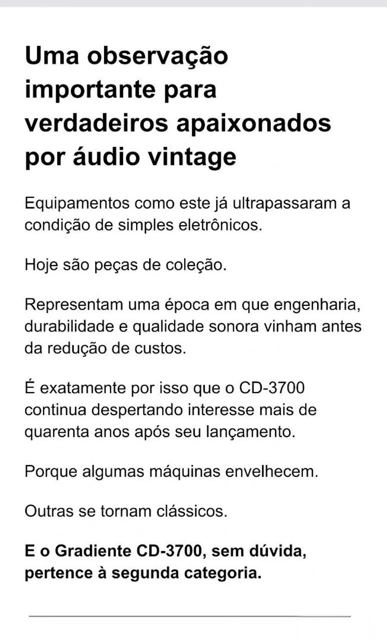 TOCA FITAS - TAPDECK GRADIENTE CD-3700  - Foto 3