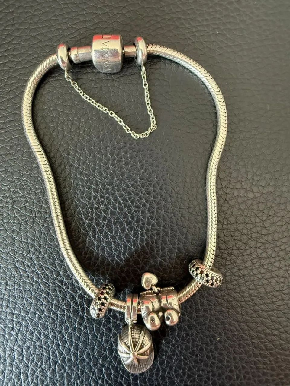 Pulseira Life Vivara Original com 4 Berloques - Prata