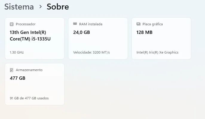 Notebook Vaio intel i5 13 geração 24gb de ram - Foto 3