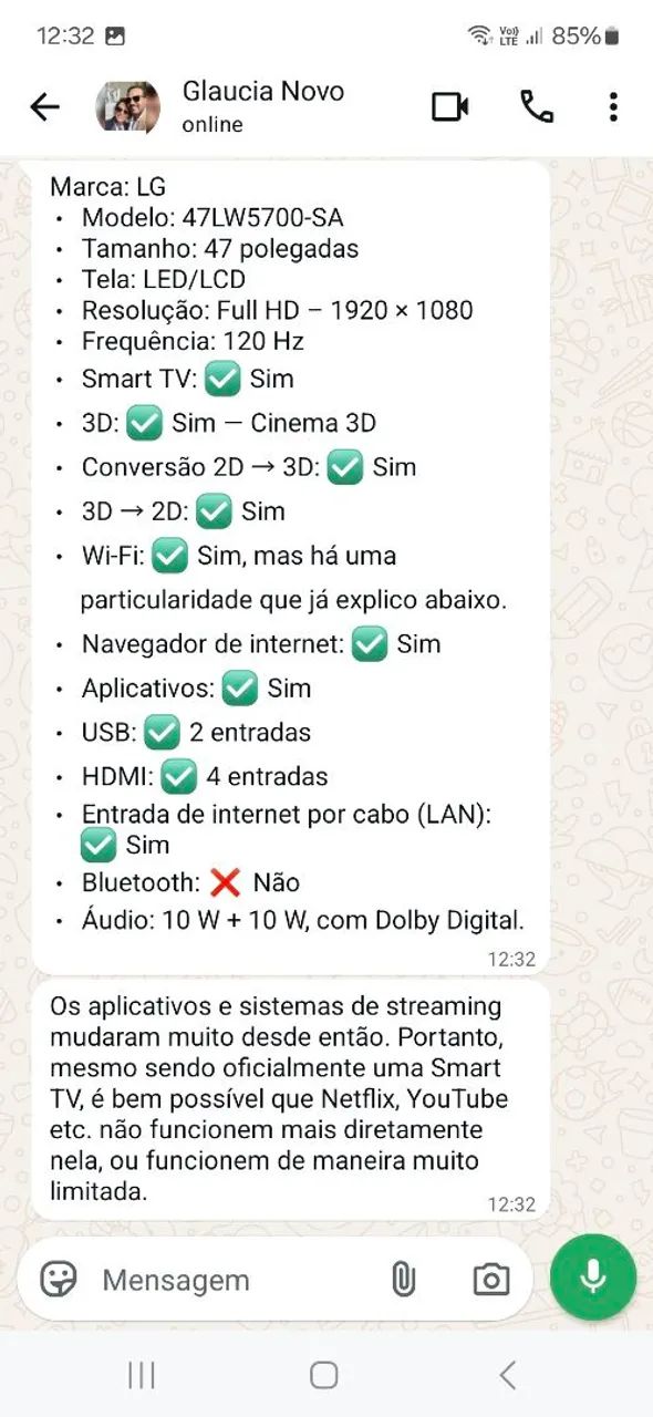 Vendo TV  Otimo Estado - Foto 4