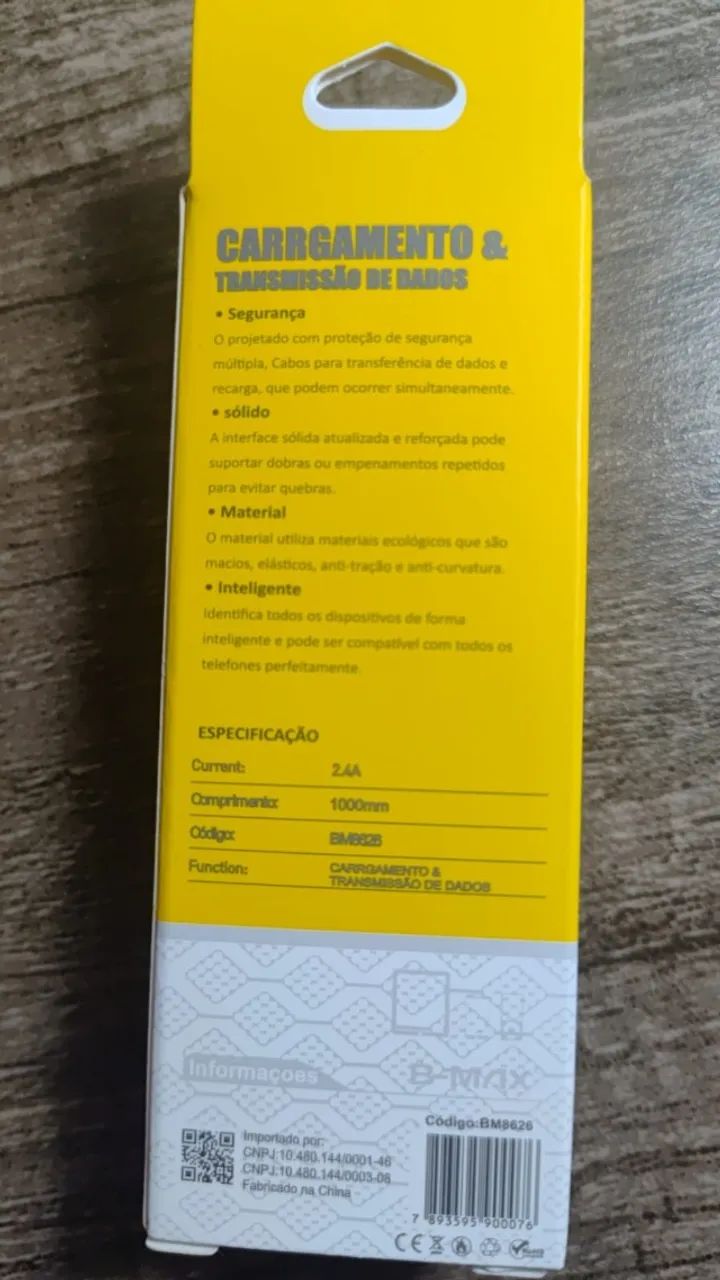 Cabo Reforçado B-Max USB para Lightning 1m - Foto 4