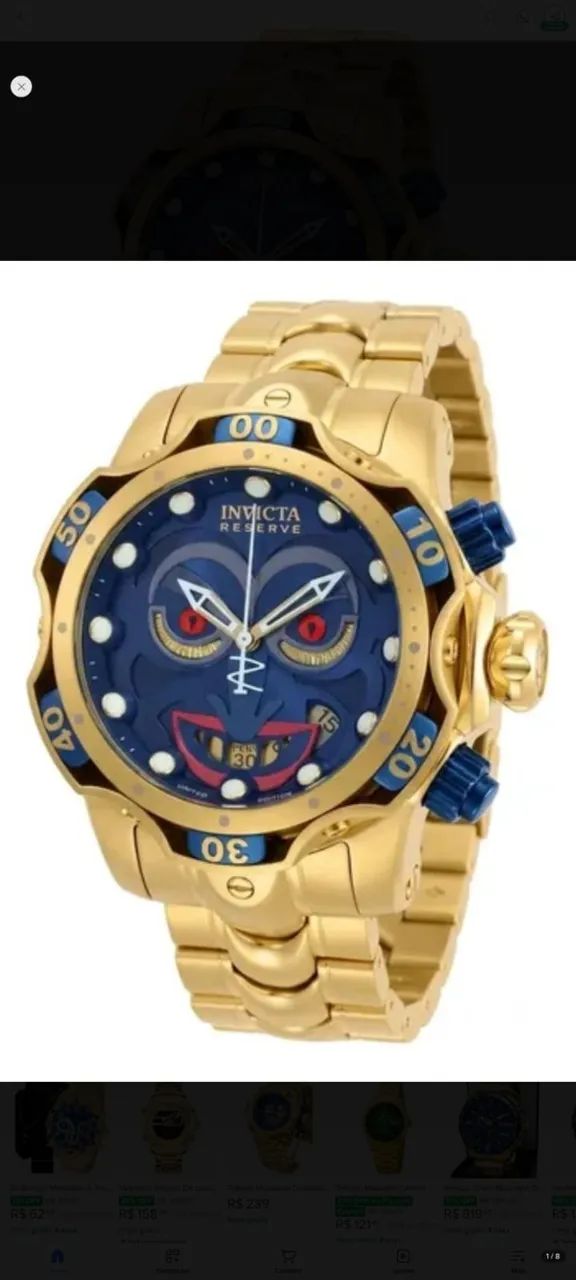 Relógio Invicta Jocker Coringa 30022 Edição Limitada Complet - Foto 2