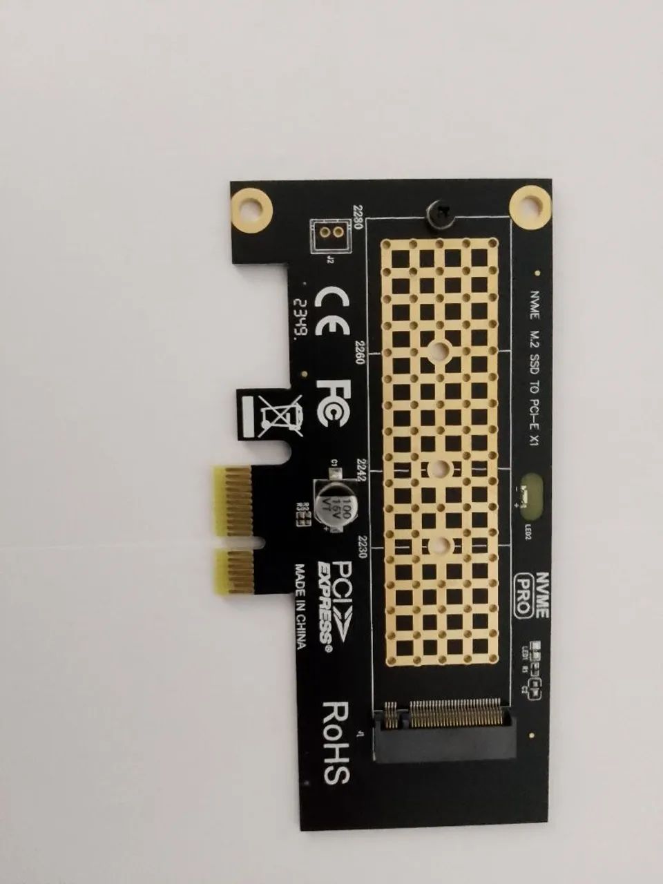 Placa adaptadora Nvme m.2 para pci-E x1 - Foto 3