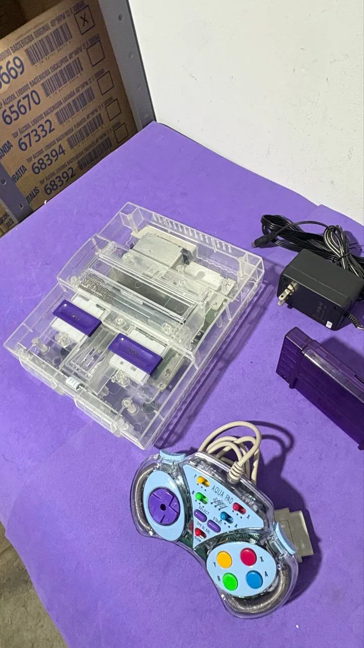 Console super nintendo aqua com everdrive - Foto 2