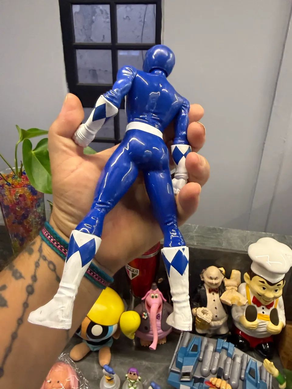 Boneco power ranger azul - Foto 5