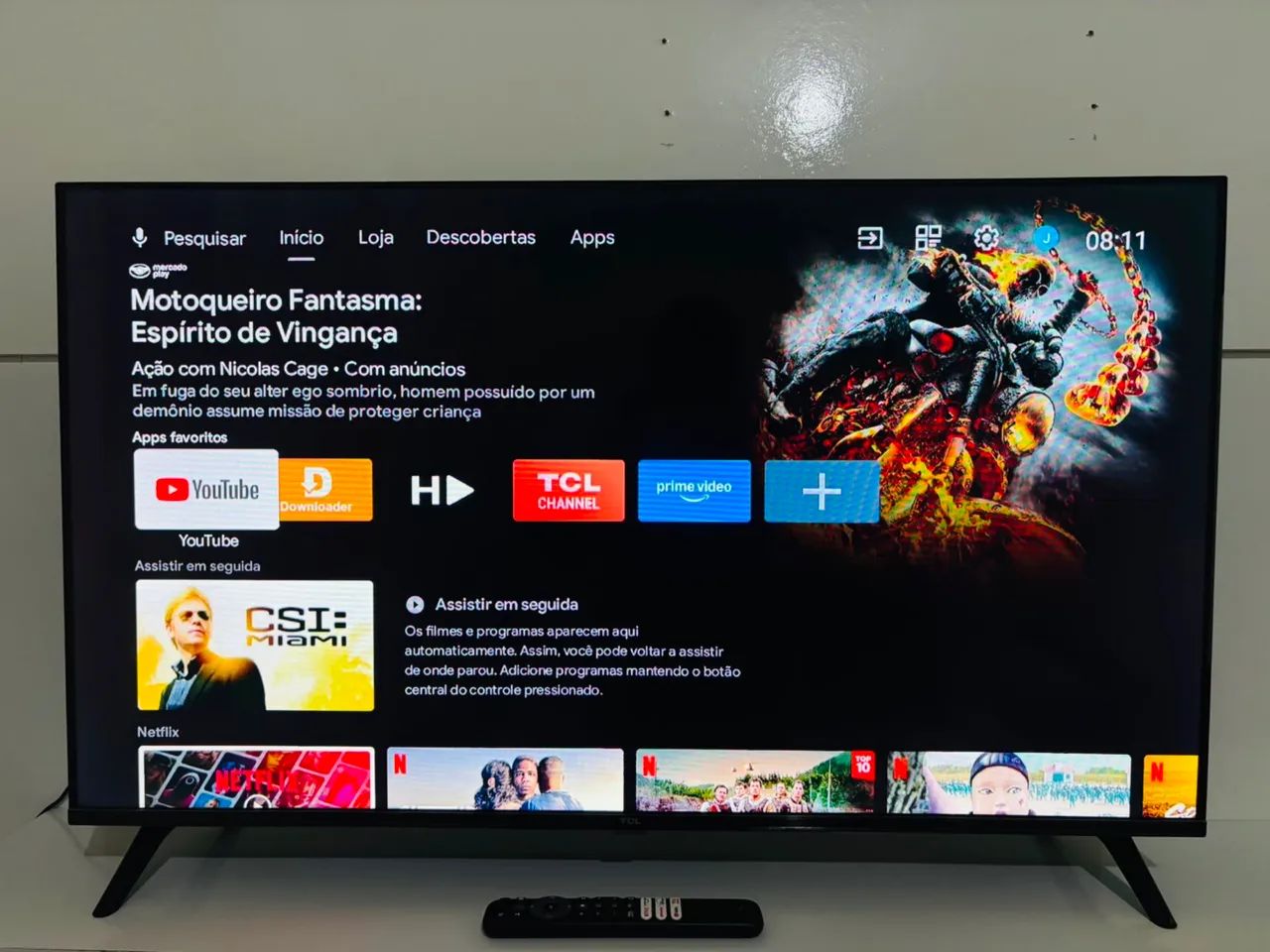 Smart tv TCL 40 polegadas impecável 