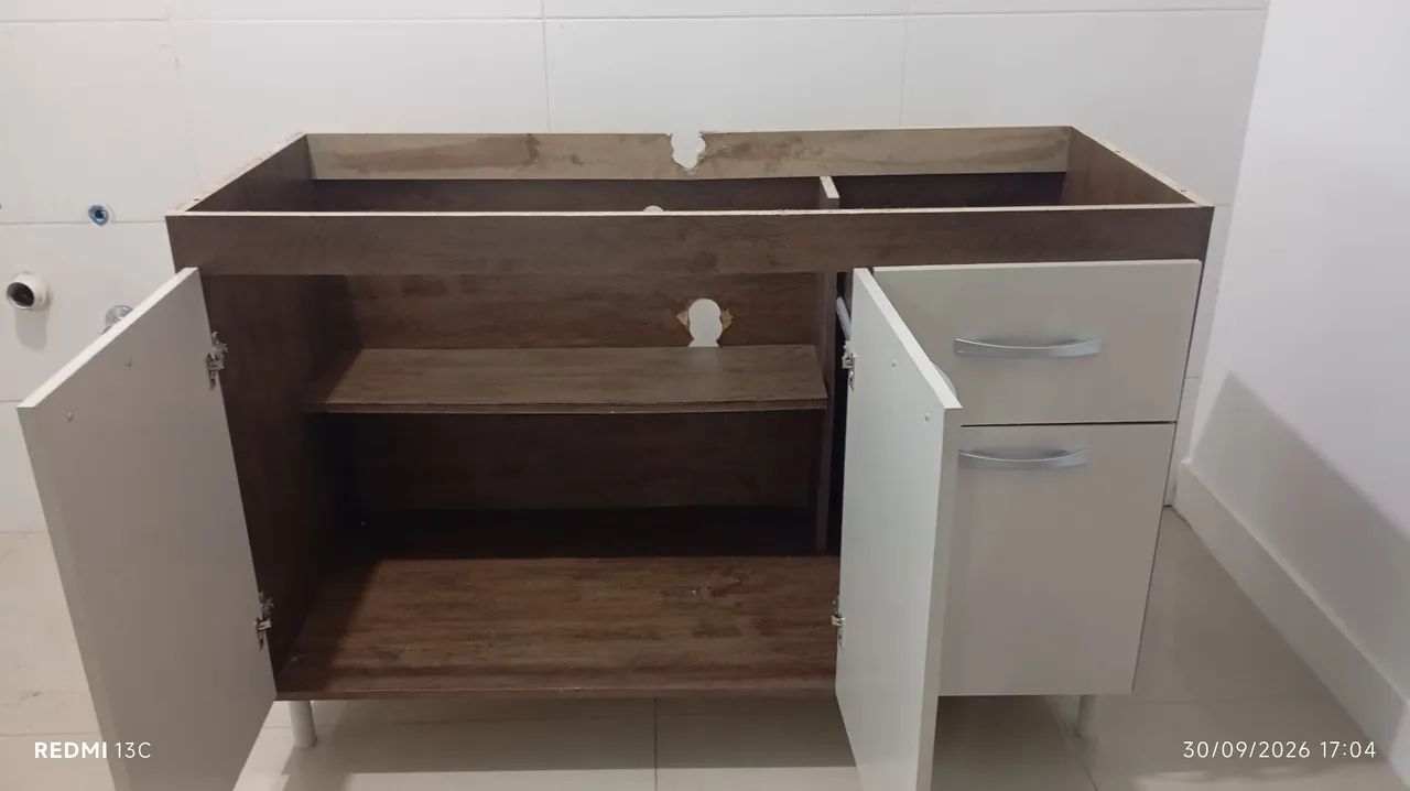 Balcão gabinete para pia 