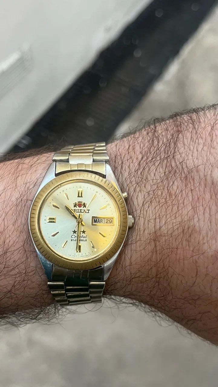 Relógio orient 3 estrelas automático - lindo mostrador  - Foto 3