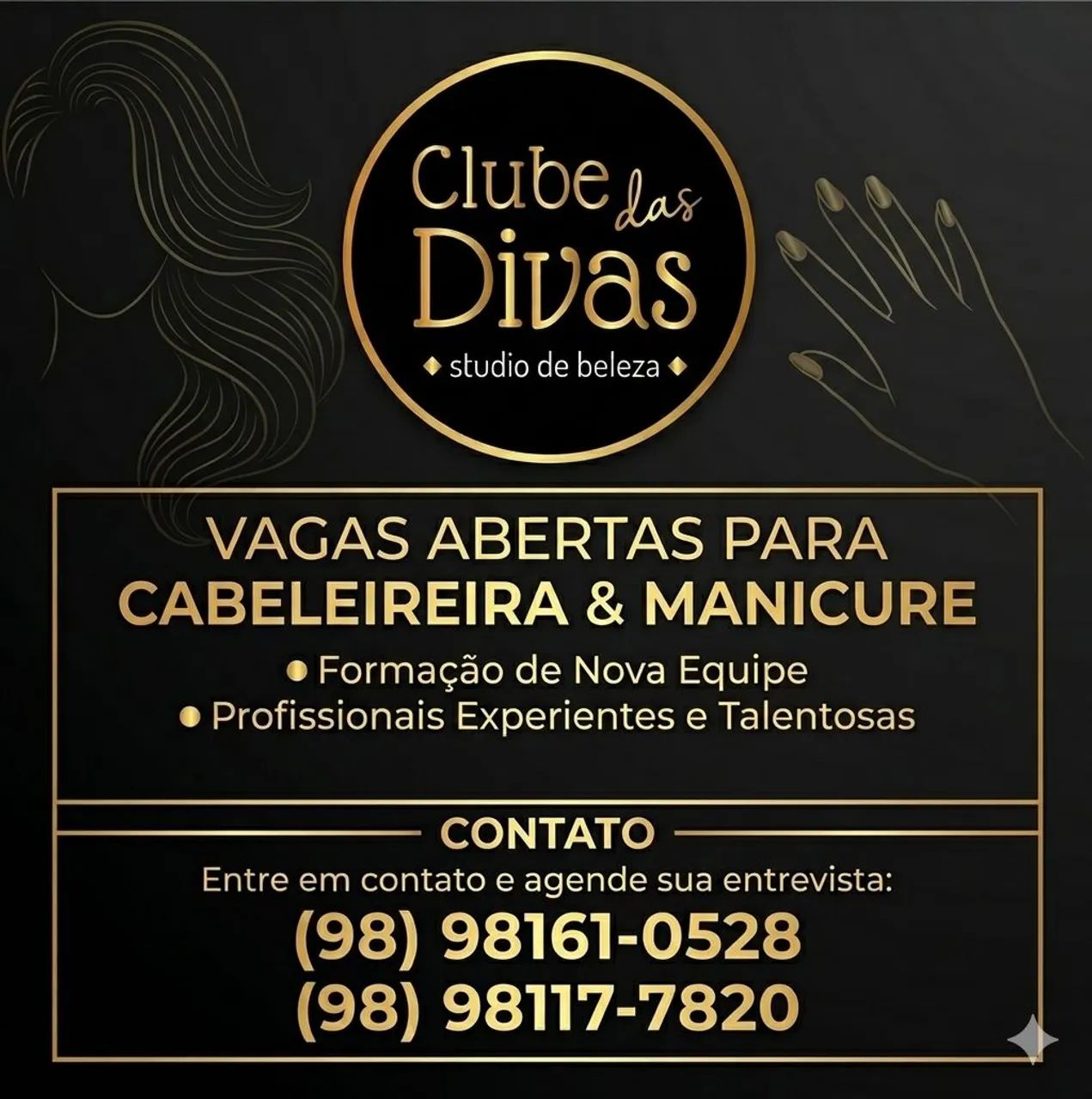 Cabeleireira e manicure 