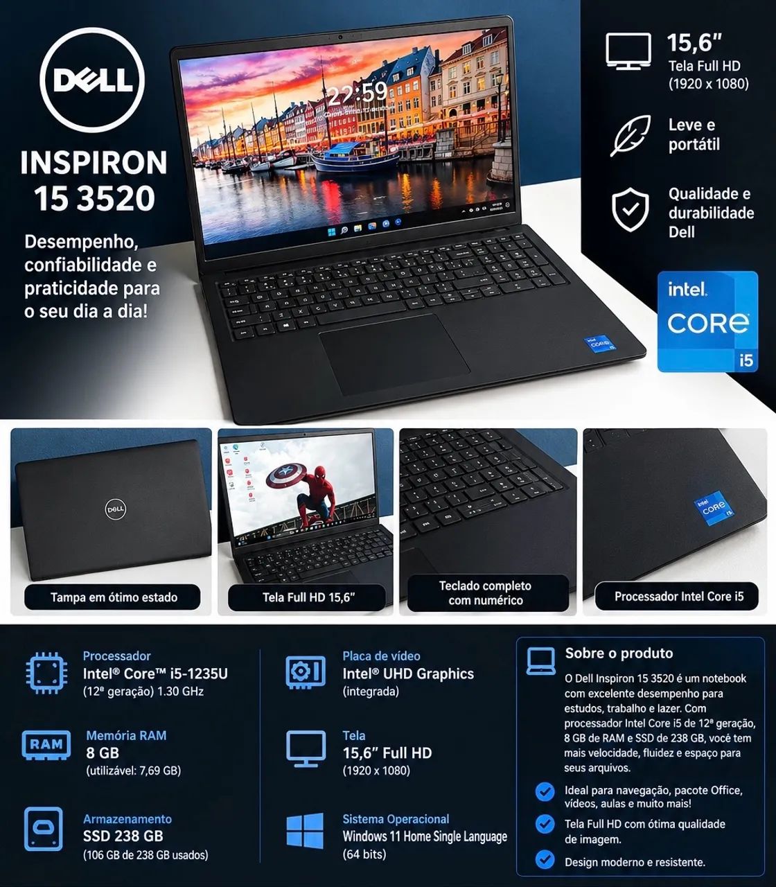 Notebook Dell I5
