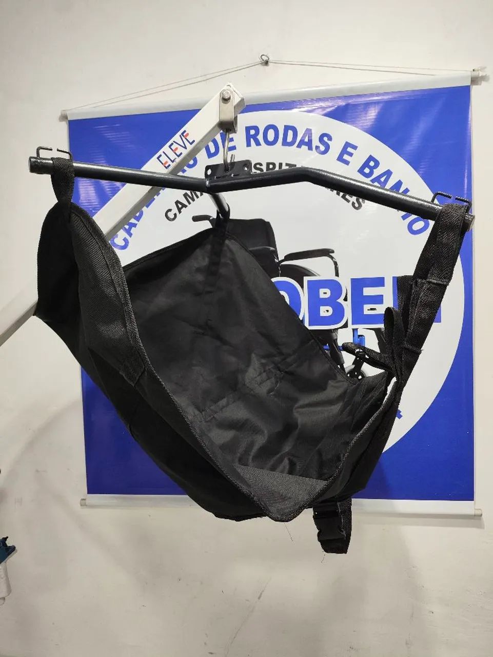 Guincho Hospitalar Hidráulico para Acamados Manual com Cesto Reforçado  - Foto 3