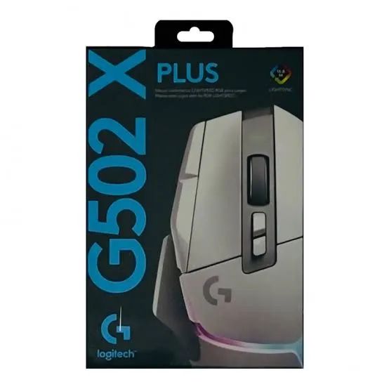 Mouse logitech G502 X Plus LIGHTSPEED branco