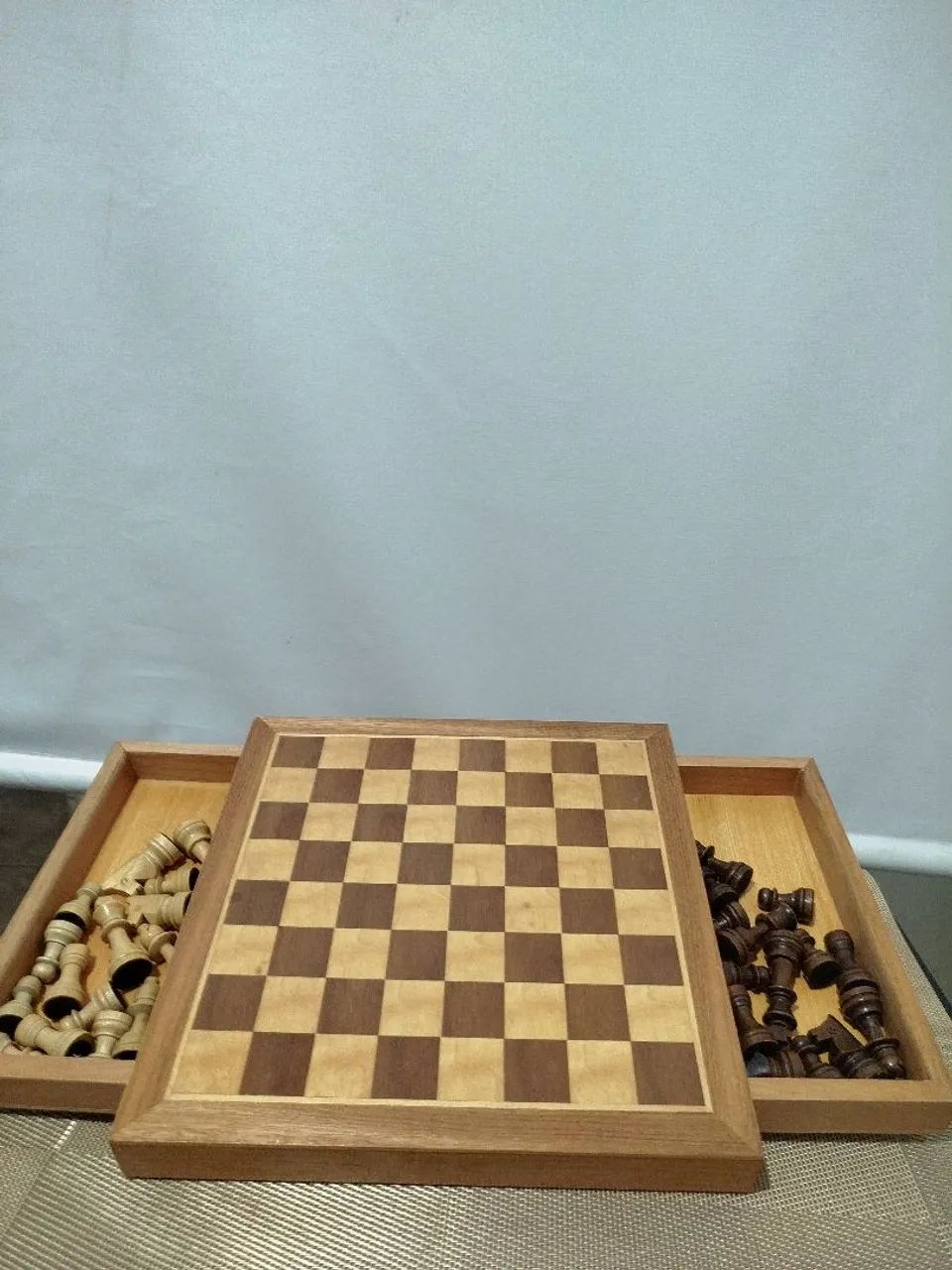 jogo de xadrez em madeira completo  - Foto 3
