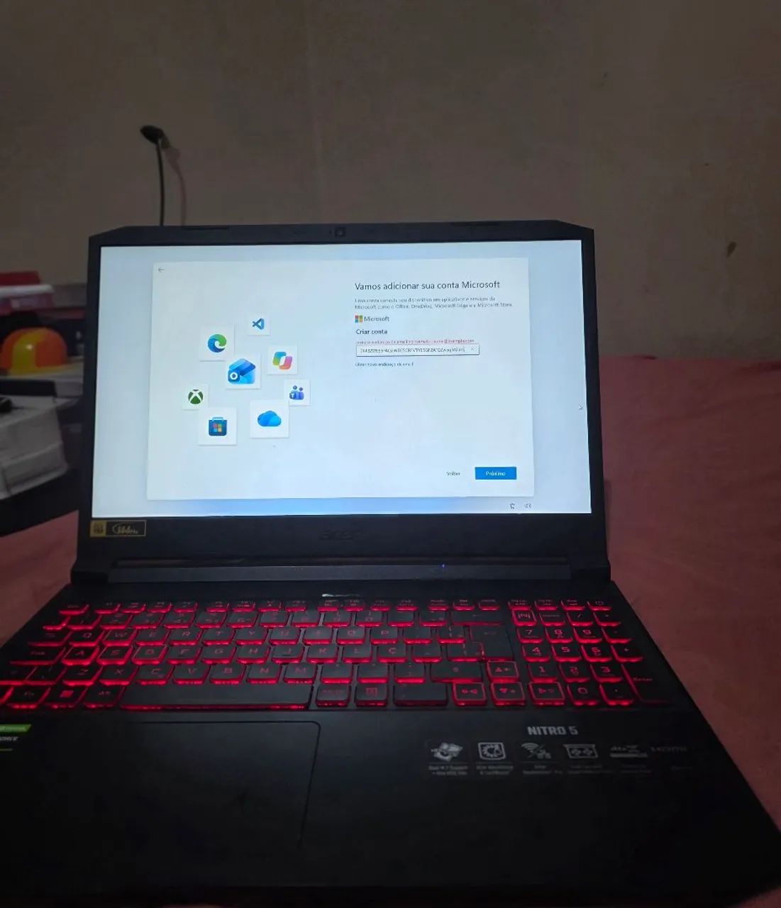 Notebook Acer Nitro 5 com GTX 1650, 8 GB RAM e SSD de 1 TB i5 - Foto 2
