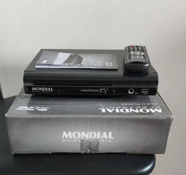 Dvd Player D-20 Com Karaokê Mp3 Usb Il Mondial (seminovo)