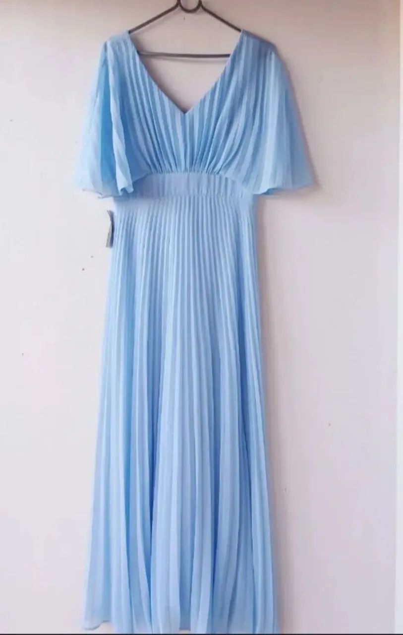 Vestido Longo Plissado - Foto 2