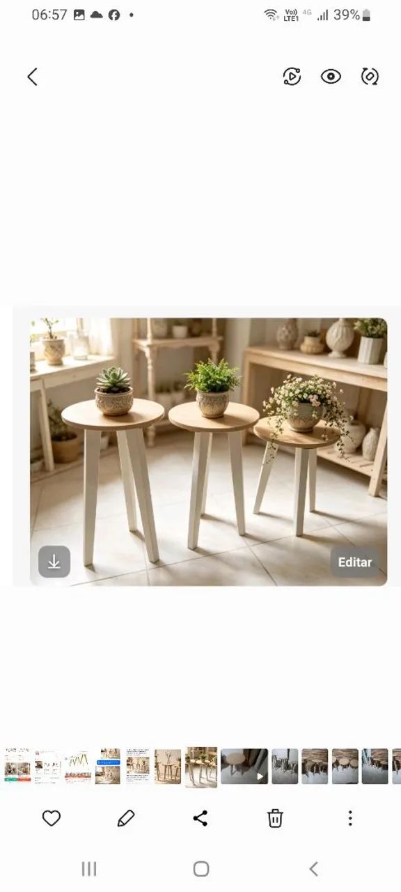 Mesinhas para decoração  - Foto 2