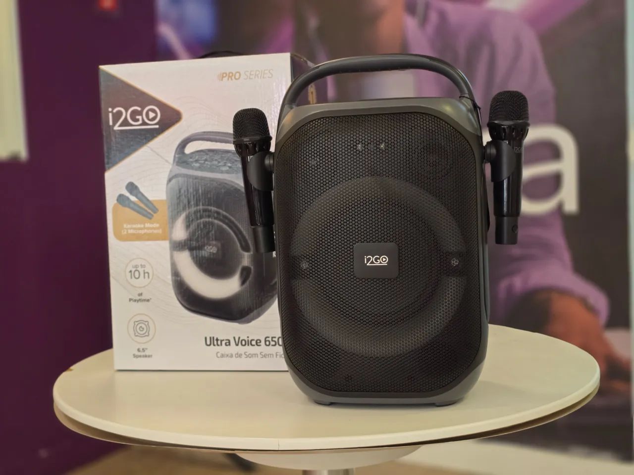 ? Caixa de Som Karaokê i2GO Ultra Voice 650 ?